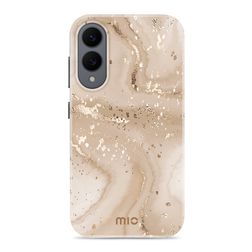 MIO Samsung Galaxy S25 Edge MagSafe Hoesje Hardcase Backcover - Rose Gold Marble