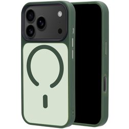 Mobiparts Hardcover iPhone 18 Pro MagSafe Hoesje Hardcase Backcover - Satin Green