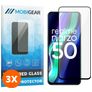 Mobigear Premium Realme Narzo 50 4G Glazen Screenprotector - Case Friendly - Zwart (3-Pack)