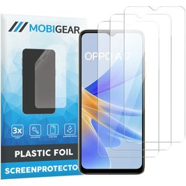 Mobigear OPPO A17 Screenprotector Folie - Case Friendly (3-Pack)