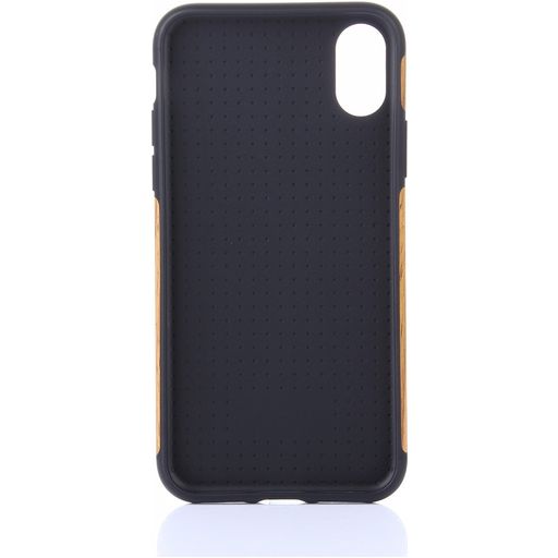 Mobigear Nature iPhone XS Hoesje Flexibel TPU Backcover - Teak