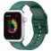 Mobigear Dashed Siliconen Apple Watch Bandje Gespsluiting - 49/46/45/44 mm - Groen