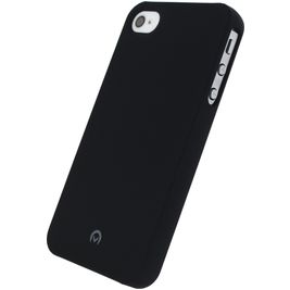 Mobilize Premium Coating iPhone 4 Siliconen Hoesje Backcover Shockproof - Zwart