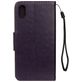 Mobigear Flowers iPhone XR Hoesje Bookcase Portemonnee - Paars