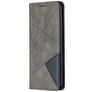 Mobigear Rhombus Slim OPPO Reno 4 Hoesje Bookcase - Grijs