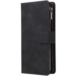 Mobigear Zipper Samsung Galaxy Note 10 Lite Hoesje Bookcase Portemonnee - Zwart