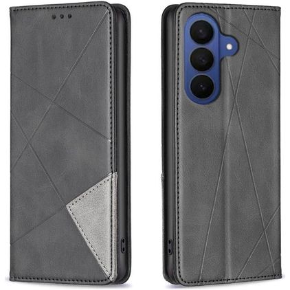 Mobigear Rhombus Slim Samsung Galaxy S26 Hoesje Bookcase - Zwart