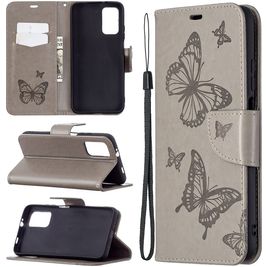 Mobigear Butterfly POCO M3 Hoesje Bookcase Portemonnee - Grijs