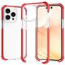 Mobigear Full Bumper iPhone 14 Pro Max Hoesje Hardcase Backcover Shockproof - Transparant / Rood