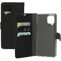 Mobiparts Saffiano Wallet Samsung Galaxy A42 Hoesje Bookcase Portemonnee - Zwart