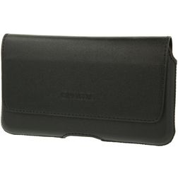 Valenta Durban Echt Leer Broekriemhoesje (max 16,7 cm x 8 cm) - Riemtasje - Holster - Zwart