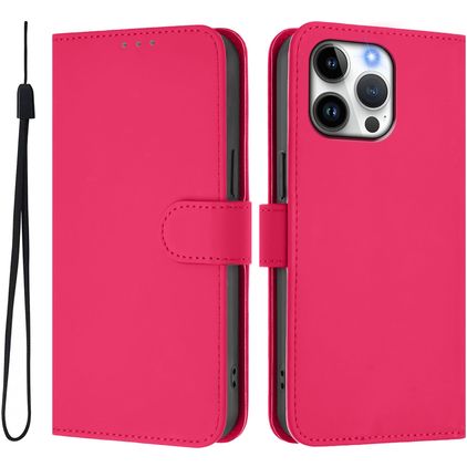 Mobigear Urban Wallet iPhone 16 Pro Max Hoesje Bookcase Portemonnee - Magenta
