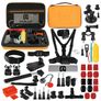 Puluz GoPro Mount Accessoires Starter Pack 53 Delig + Opbergtas Oranje
