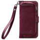 Mobilize Gelly Zipper Samsung Galaxy A6 Plus (2018) Hoesje Uitneembare 2in1 Clutch - Bordeaux