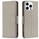 Mobigear Excellent iPhone 16 Pro Max Hoesje Bookcase Portemonnee - Grijs