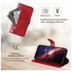 Mobigear Zipper iPhone 17 Pro Hoesje Bookcase Portemonnee - Rood