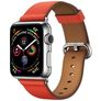 Mobigear Roma Leren Apple Watch Bandje Gespsluiting - 42/41/40/38 mm - Oranje