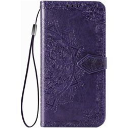 Mobigear Mandala Realme X50 Pro Hoesje Bookcase Portemonnee - Paars