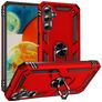 Mobigear Armor Ring Samsung Galaxy A24 Hoesje Hardcase Backcover Shockproof met Ringhouder - Rood