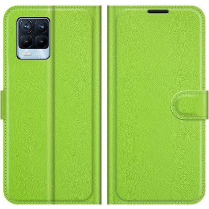 Mobigear Classic Realme 8 Pro Hoesje Bookcase Portemonnee - Groen