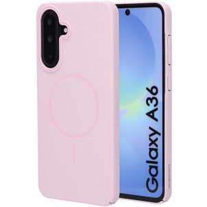 Mobiparts Slim Line Samsung Galaxy A36 MagSafe Hoesje Hardcase Backcover - Blush Pink