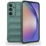 Mobigear Bumpy Samsung Galaxy A35 Hoesje Flexibel TPU Backcover - Groen