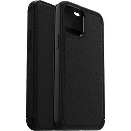 OtterBox Strada iPhone 12 Pro Hoesje Echt Leer Bookcase - Zwart