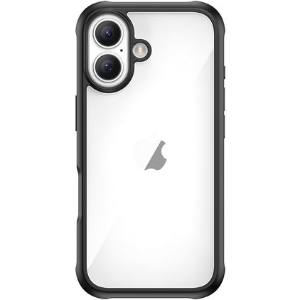 Valenta Full Cover Doorzichtig iPhone 17 Hoesje Gehard glas Backcover Shockproof - Transparant