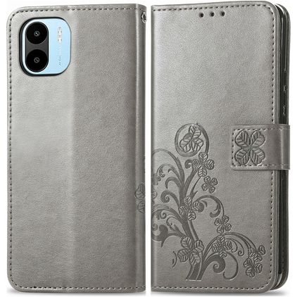 Mobigear Clover Xiaomi Redmi A1 4G Hoesje Bookcase Portemonnee - Grijs