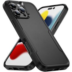 Mobigear Heavy Armor iPhone 16 Pro Hoesje Hardcase Backcover Shockproof - Zwart