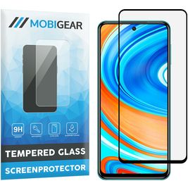 Mobigear Premium Xiaomi Redmi Note 9 Pro Glazen Screenprotector - Case Friendly - Zwart