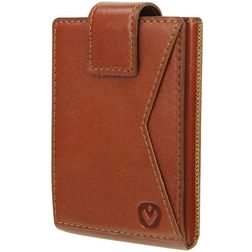 Valenta Card Case Pocket Premium Leren Pasjeshouder - 10 Pasjes - Cognac