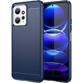 Mobigear Brushed Xiaomi Redmi Note 12 Hoesje Flexibel TPU Backcover - Blauw