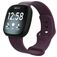 Mobigear Sport Dual Siliconen Fitbit Versa 3 Bandje Druksluiting - Paars