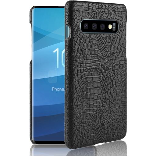 Mobigear Croco Samsung Galaxy S10 Hoesje Hardcase Backcover - Zwart
