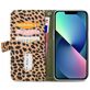 Mobilize Magnet Zipper iPhone 13 Mini Hoesje Uitneembare 2in1 Bookcase Portemonnee - Olive Leopard