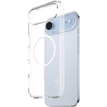 CARE by PanzerGlass Urban Explorer iPhone Air MagSafe Hoesje Hardcase Backcover - Transparant / Wit