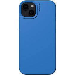 Nudient Base iPhone 15 Plus Siliconen Hoesje Backcover - Vibrant Blue