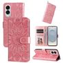 Mobigear Sunflower Samsung Galaxy S25 Edge Hoesje Bookcase Portemonnee - Roségoud