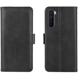 Mobigear Slim Magnet OnePlus Nord Hoesje Bookcase Portemonnee - Zwart