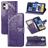 Mobigear Butterfly iPhone 12 Pro Hoesje Bookcase Portemonnee - Paars
