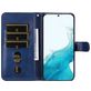 Mobigear Zipper Samsung Galaxy S23 Hoesje Bookcase Portemonnee - Blauw