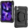 Mobilize Rotating Defender iPad Pro 11 Inch (2021) Hoes Hard Kunststof,Siliconen Backcover + Schouderband + Standaard - Zwart