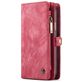 Caseme 008 iPhone XS Hoesje Uitneembare 2in1 Bookcase Portemonnee - Rood