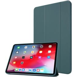 Mobigear Tri-Fold Gel iPad Pro 11 Inch (2020) Hoes TPU,Kunstleer Bookcase - Groen