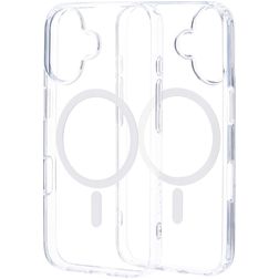 Mobiparts Hardcover Doorzichtig iPhone 16 MagSafe Hoesje Hardcase Backcover - Transparant
