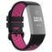 Mobigear Sport Plus Buckle Siliconen Fitbit Charge 3 Bandje Gespsluiting - Zwart / Rood