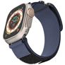 Mobigear Outdoor Nylon Apple Watch Bandje Klittenbandsluiting - 42/41/40/38 mm - Donkerblauw