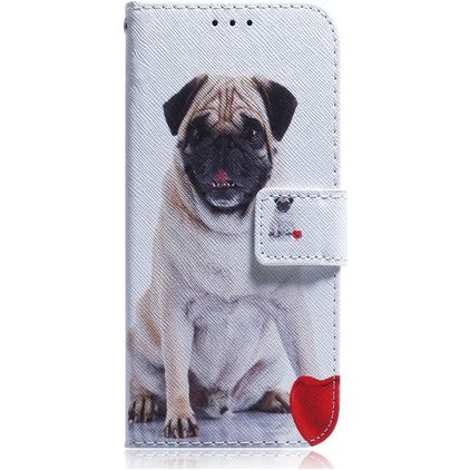 Mobigear Design Huawei Y7 Pro (2019) Hoesje Bookcase Portemonnee - Hond