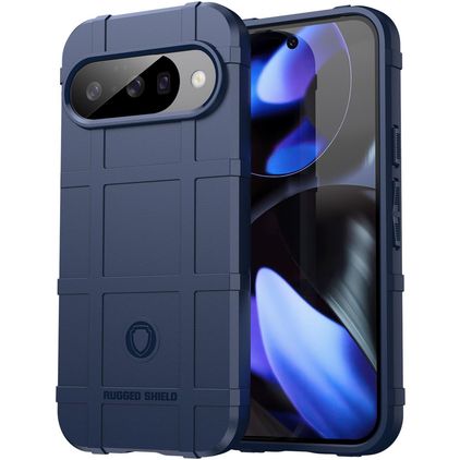 Mobigear Rugged Shield Google Pixel 10 Hoesje Flexibel TPU Backcover Shockproof - Blauw